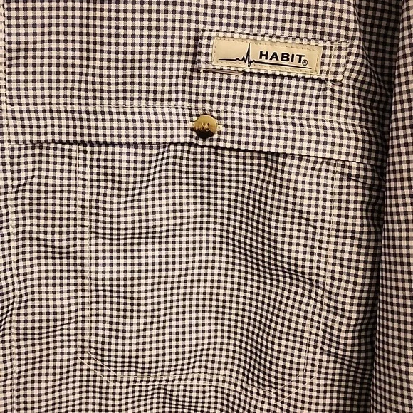 Habit Blue Casual Button Down Shirt - Picture 2 of 10